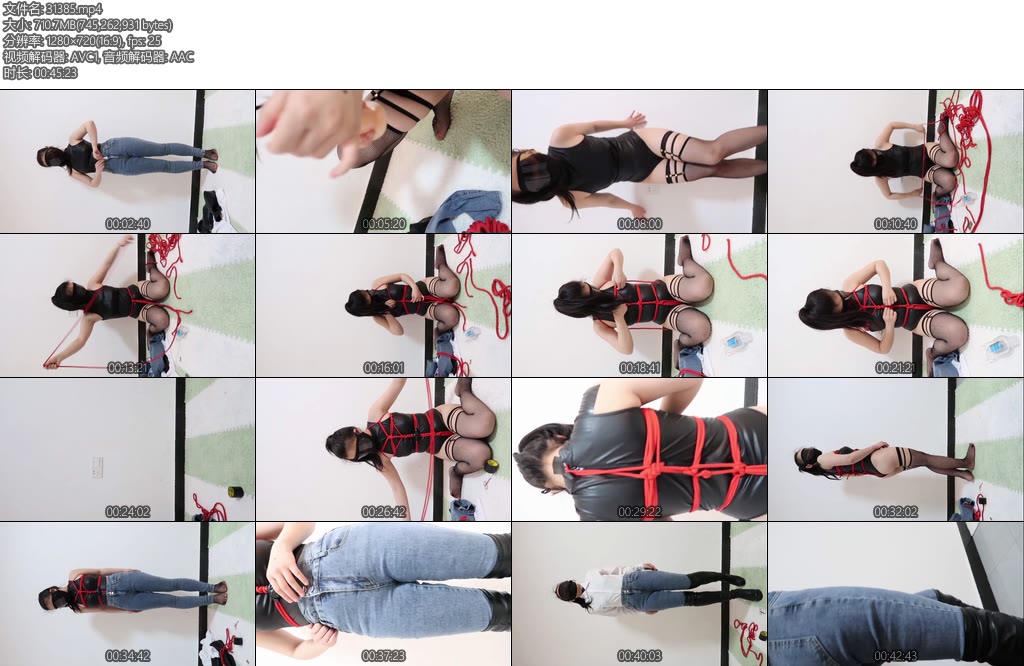 [冬楚楚原创] 自我束缚展示自缚（第二期）上班前的自缚反差婊的一天上班日常最喜欢反差了-丝依依