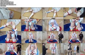 [莉雅原创] 人体极限挑战cosplay极限调教失禁鞭打全身吊缚冰火两重天棒子蛋蛋口球丝袜堵嘴电击湿身走绳龟甲缚白丝-丝依依