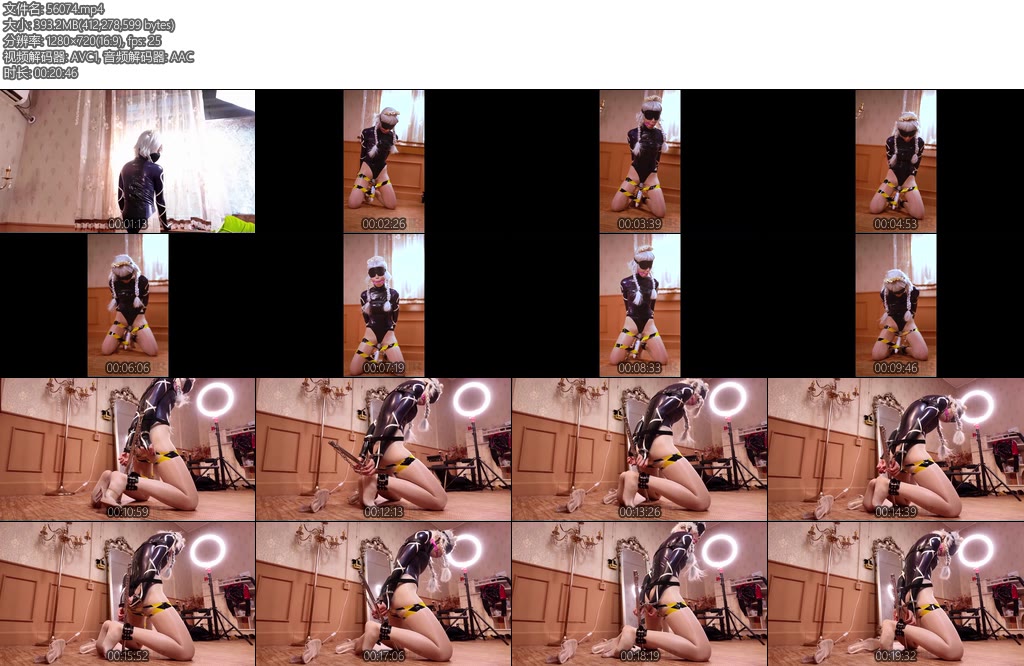 [RLL原创] 咲夜赛车服拘束油亮丝袜手铐拘束杆泳衣口球振动放置-丝依依