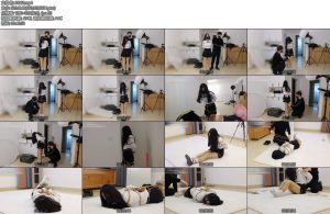 [心悦艺束] 拘束挑战（2）大长腿的自救肉丝百褶裙的长腿女孩尝试被束缚的自我救赎-丝依依