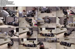 [绳之韵] 魔鬼身材俏佳人小倩，写字楼舞蹈室TJ（第一集）练功架跪姿捆绑禁锢-丝依依