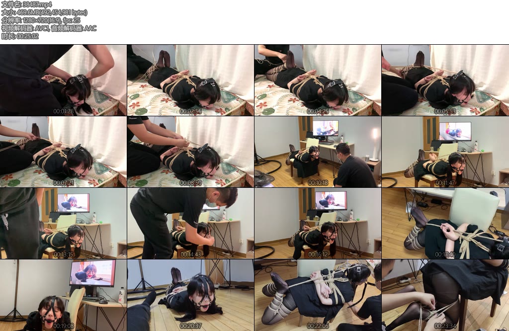 [玩奴原创] 美少女被强行拖到椅子上留着口水被玩黑丝大长腿分腿驷马sptk鼻勾-丝依依