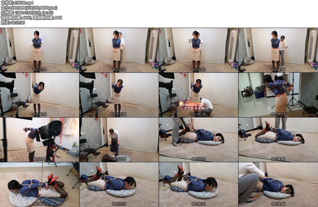 [随心原创] 夏云职业装被绑-丝依依