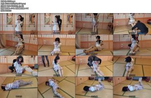 [一绳所爱] 新模梦瑶大号口球直臂和日式放置以及驷马放置模拟被绑架逃脱自救及访谈19岁的甜美女孩梦瑶初次接触绳艺这次叫她模拟被绑架后自救绑完后假装有事离开-丝依依