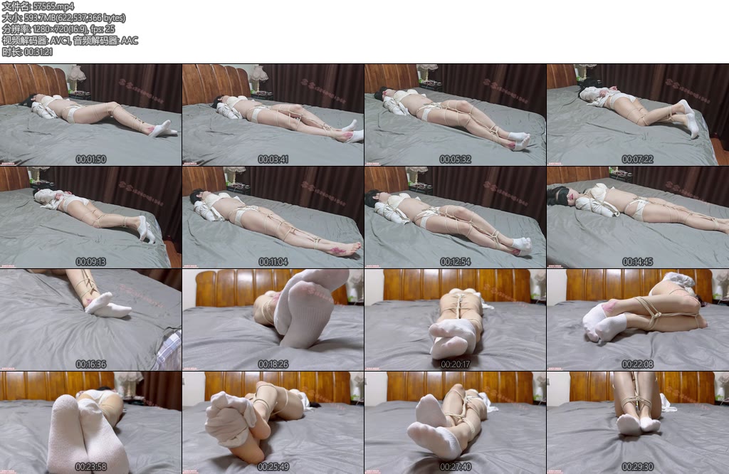 [念念原创] 尝试了最近很火的啵啵贝内衣船袜并腿缚啵啵贝强高-丝依依