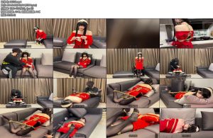 [贝特原创] 约尔束缚模特倩倩约尔cos角色还是相当还原的剧情版束缚状态下的约尔即要烹饪也要打扫卫生当然还避免不了一顿调教-丝依依