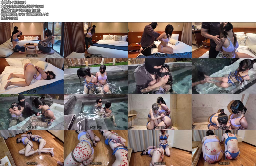 [象人原创] 微剧情—紧缚温泉沉沉嗷嗷首次外景拍摄温泉浴室水刑惩罚滴蜡调教轻哼不断结尾采访小彩蛋-丝依依