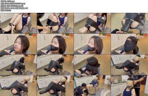 [默示录] 缚艺录小灵黑色胶带固定封嘴后黑色丝袜蒙脸肉色丝袜蒙脸丝袜爱好者可以入手了-丝依依