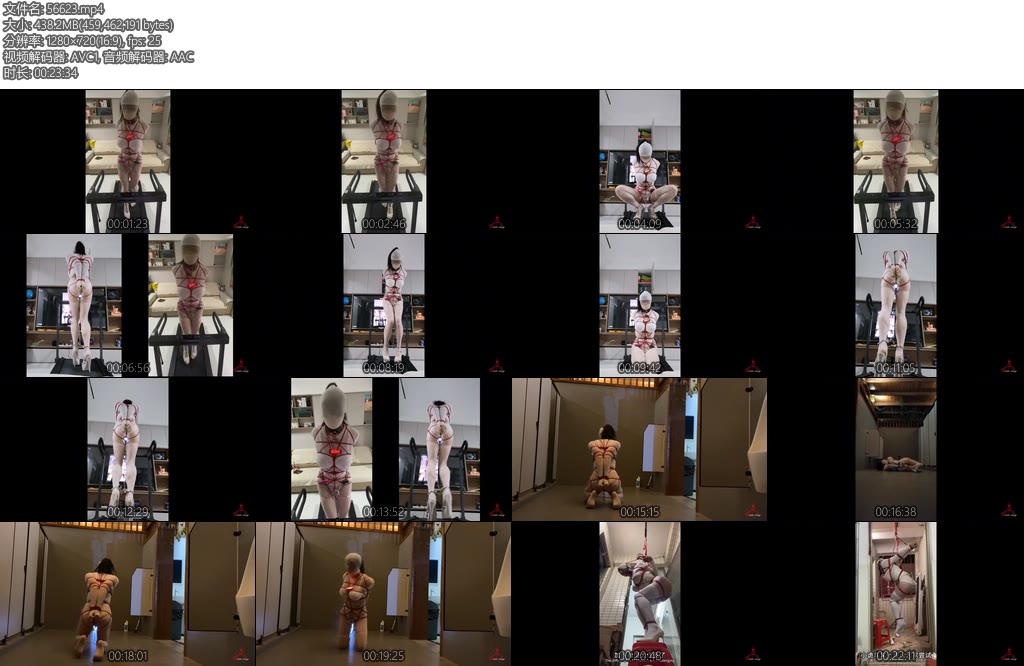 [CD伪娘] 小诡的自缚白丝伪娘公厕自缚-丝依依