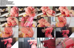 [长颜草] 落地窗和服后手直臂跪吊缚-丝依依