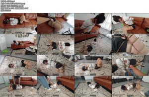 [亚洲绳艺] 大三萌妹小欣全身紧缚放置遭咸猪手挠痒-丝依依