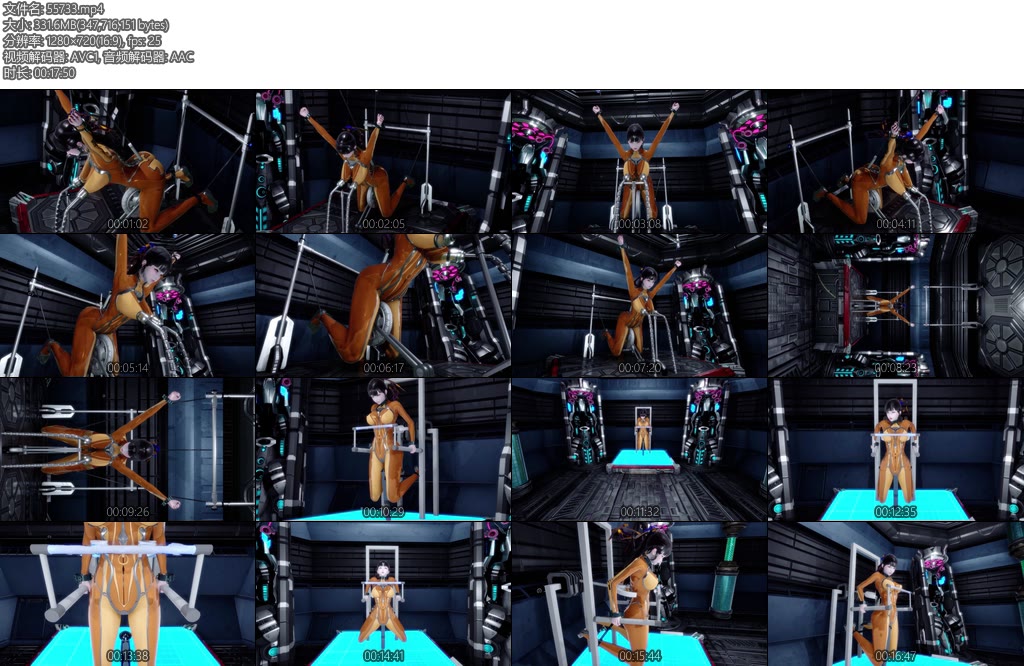 [动画片] 3D动画 巨乳伊芙机械调教四肢吊起榨乳器滚轮摩穴器自重健身炮机困境二选一-丝依依