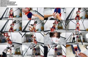 [面具原创] 面具男 榨干超好听的女声极品伪娘Jiojio。叠腿吊缚加伸缩塞子和震动电击-丝依依