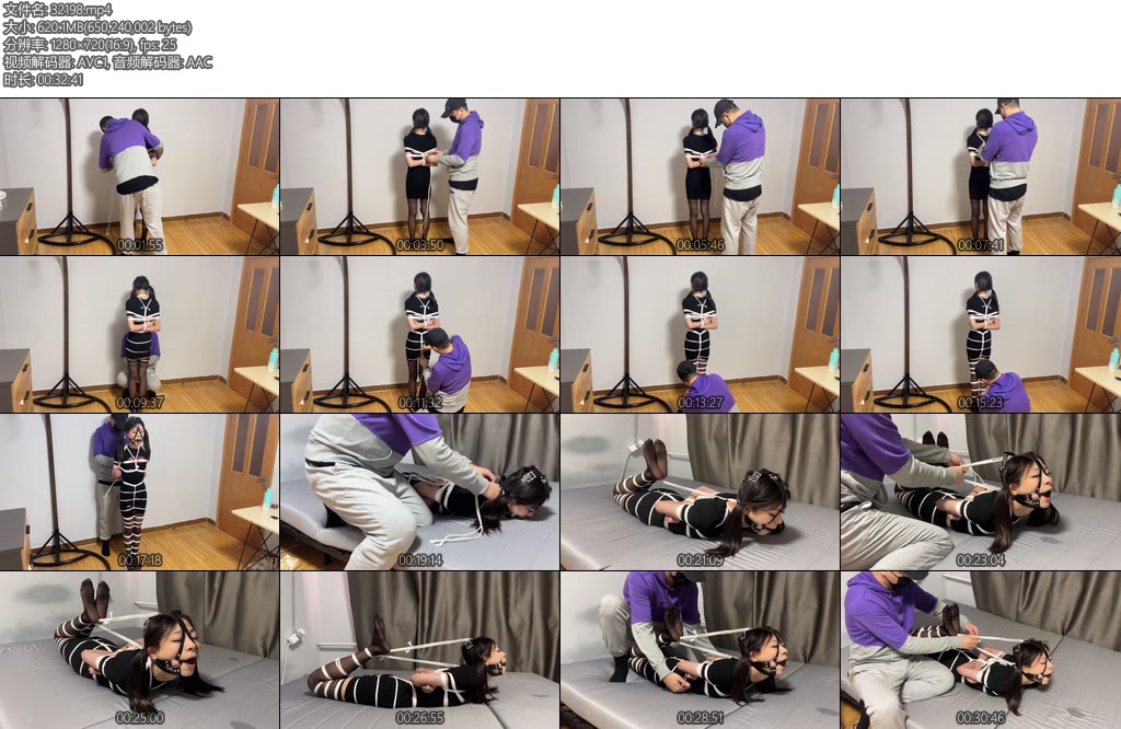 [WN原创] 初绑上强度黑丝小裙细绳高手蛇缚集锦驷马挠痒严厉堵嘴洗礼身材超瘦的妹妹-丝依依