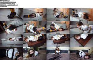 [欧美绳艺] Fun Rope Rey MP4 Naughty secretary hogtied and tape tied with wrap around-丝依依
