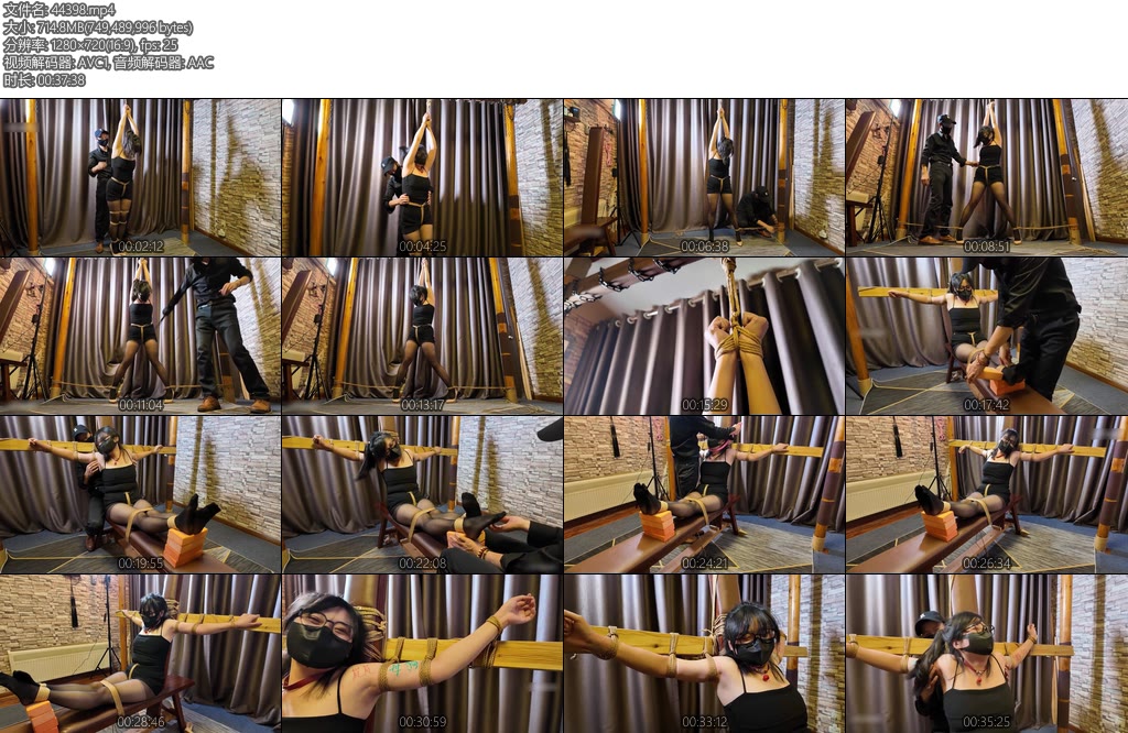 [一绳所爱] 女m姜晓岚老虎凳挠痒鞭打-丝依依