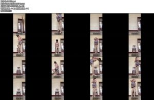 [薇薇] 吊带丝袜肉丝花裙铆钉凉鞋日式紧缚-丝依依