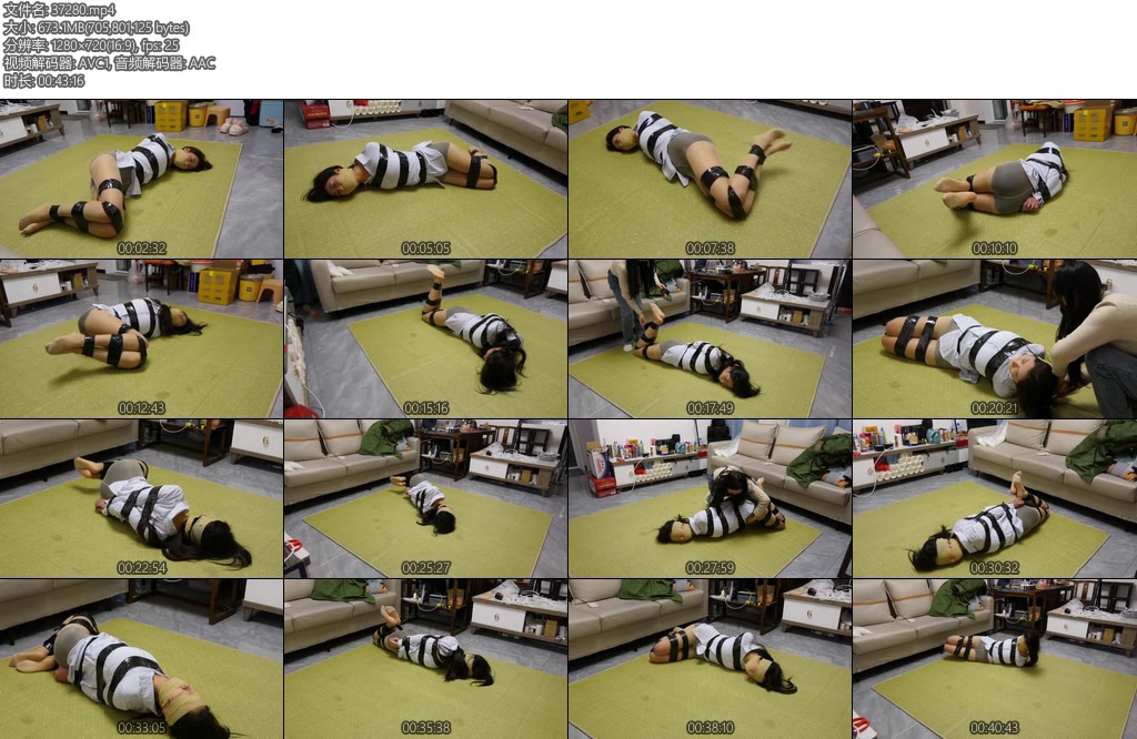 [胜景影视] 胶带紧缚放置-丝依依