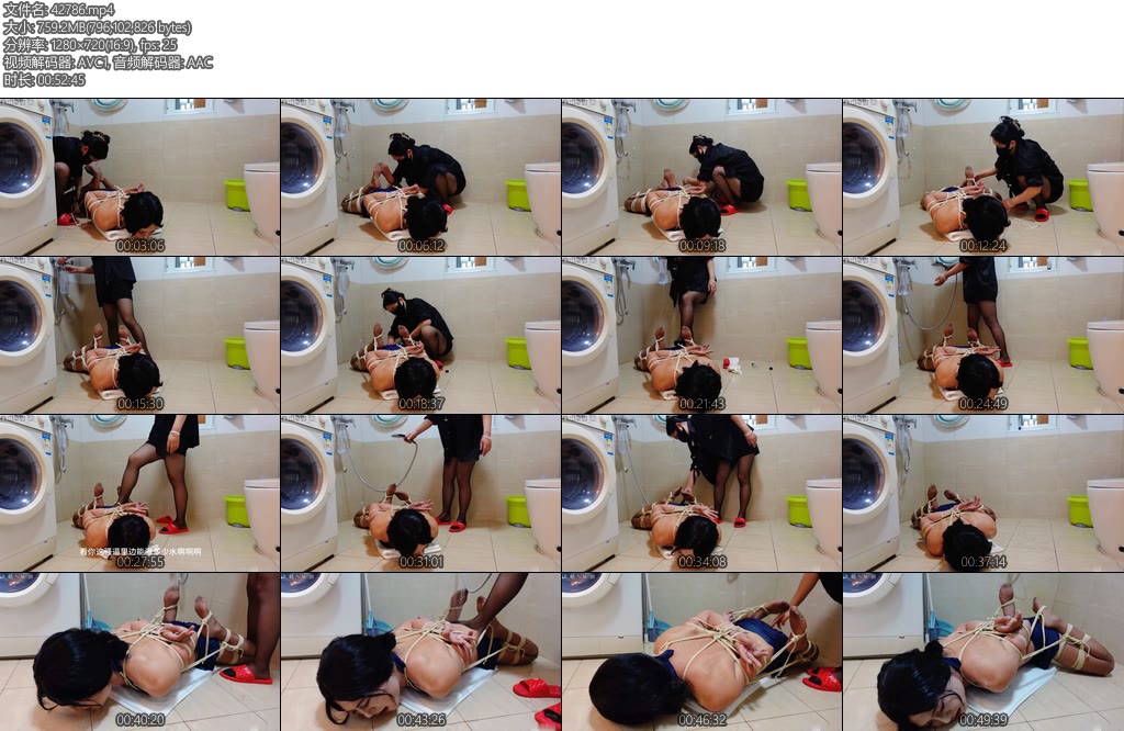 [美曦原创] 情失禁篇独自在家的伪娘二绑到卫浴强制灌肠到失禁极限X_X喷射俩回-丝依依