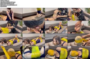 [默示录] 缚艺录小灵友人的美脚捆住小灵之后玩弄她的美脚穿上丝袜后顺滑且可爱-丝依依