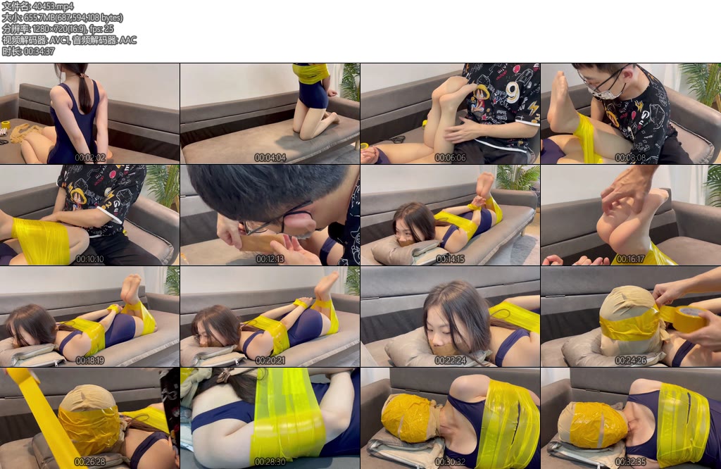 [默示录] 缚艺录小灵友人的美脚捆住小灵之后玩弄她的美脚穿上丝袜后顺滑且可爱-丝依依