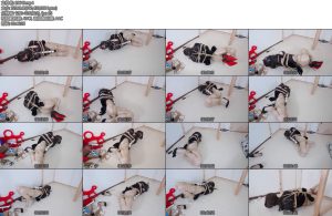 [亚洲绳艺] 伪娘绳奴潇潇07潇潇性感丝袜驷马缚震动榨精-丝依依