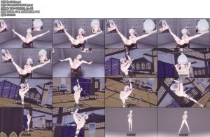 [动画片] 原神 神里绫华白丝拘束炮击失禁-丝依依