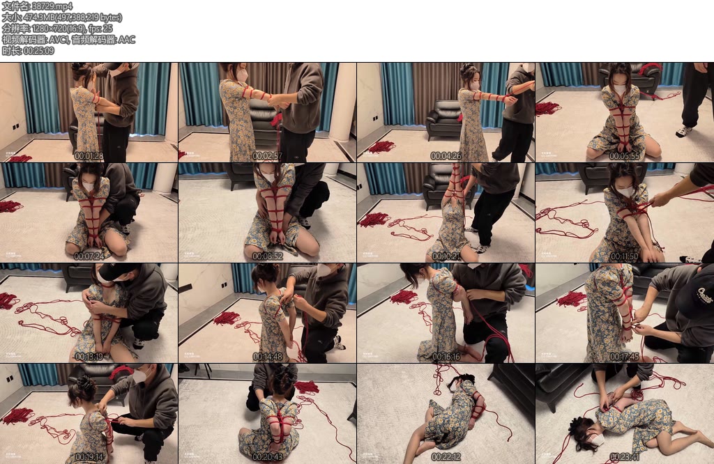 [老癸原创] 绳责前后并肘碎花裙红绳前后并肘抚摸绳虐娇喘沉浸-丝依依