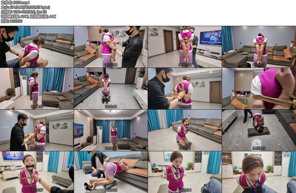 [一绳所爱] 居家捆绑空姐佳佳-丝依依