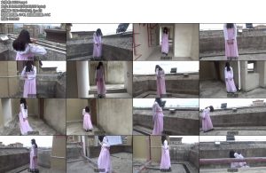 [新月原创] 青歌定拍汉服镣铐外出步行手脚带镣四处探索-丝依依