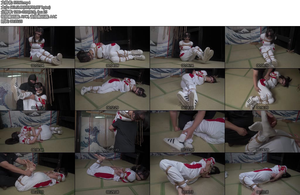 [象人原创] 嗷嗷校服贝壳头紧缚挣扎TK-丝依依