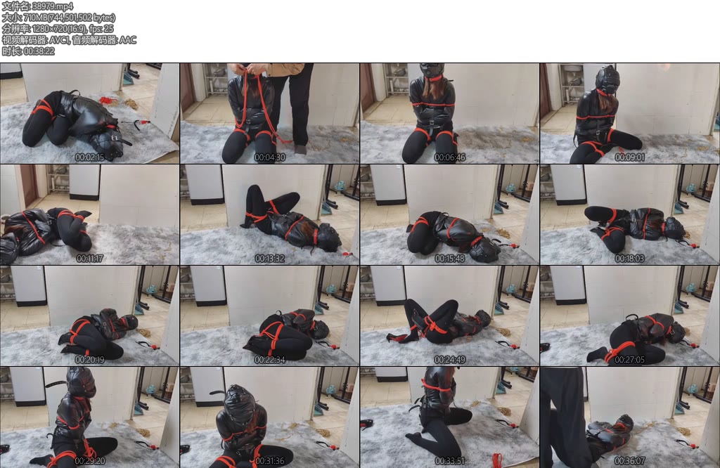 [亚洲绳艺] yundexinqing 拘束衣-丝依依