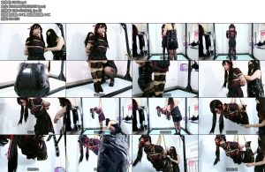 [冷月原创] 伪娘吊缚驷马马具口塞强制抬头X_X疯狂榨汁-丝依依