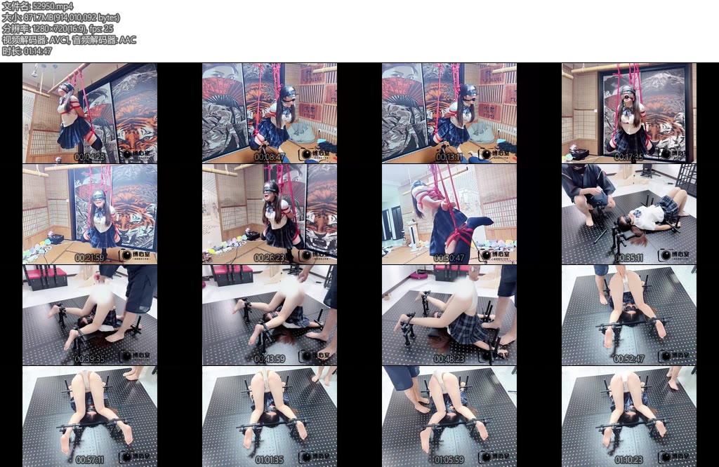 [缚心室] 双马尾JK少女的绳缚地狱续高强度羞耻折磨吊缚玩弄炮机AV棒羞耻的拘束架玩法被折磨到完全脱力腿都站不稳-丝依依