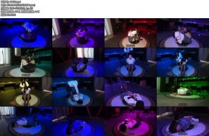 [胜景影视] 海老驷马捆缚女M女M被戴上超级大口球海老驷马放在电动转盘上-丝依依