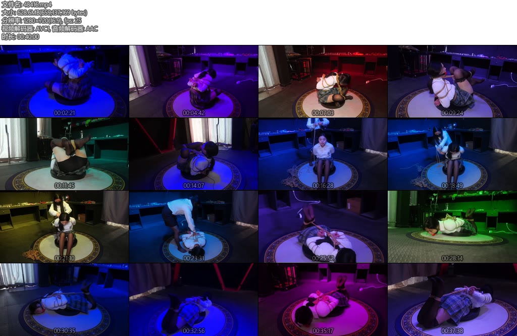 [胜景影视] 海老驷马捆缚女M女M被戴上超级大口球海老驷马放在电动转盘上-丝依依