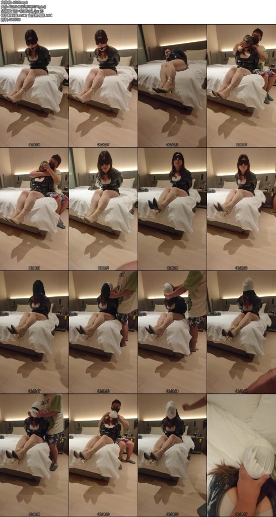 [旺仔原创] 泳帽保鲜膜塑料袋多重折磨小骚妇-丝依依