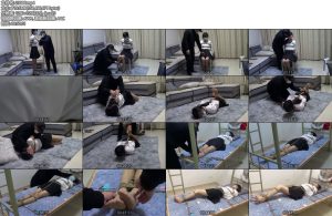 [新月原创] 制服女孩 原味堵嘴 挠痒放置 驷马 床上固定捆绑欺负到真的生气骂人~ 红豆-丝依依