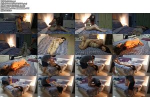 [JS原创] 艾可 全身紧缚后手观音驷马胶带封嘴肉丝性感连衣裙-丝依依