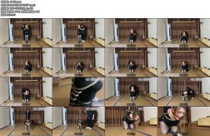 [山鬼原创] 酒酒被绑成直臂把手吊起来散鞭鞭打带口球放杯子收集口水放置离去-丝依依