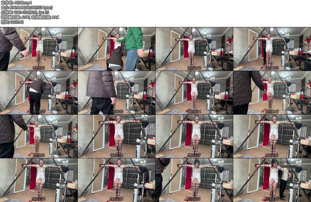 [皖北绳艺] 30w网红重磅归来十字架束缚av棒淫叫声超浪捆绑项圈-丝依依