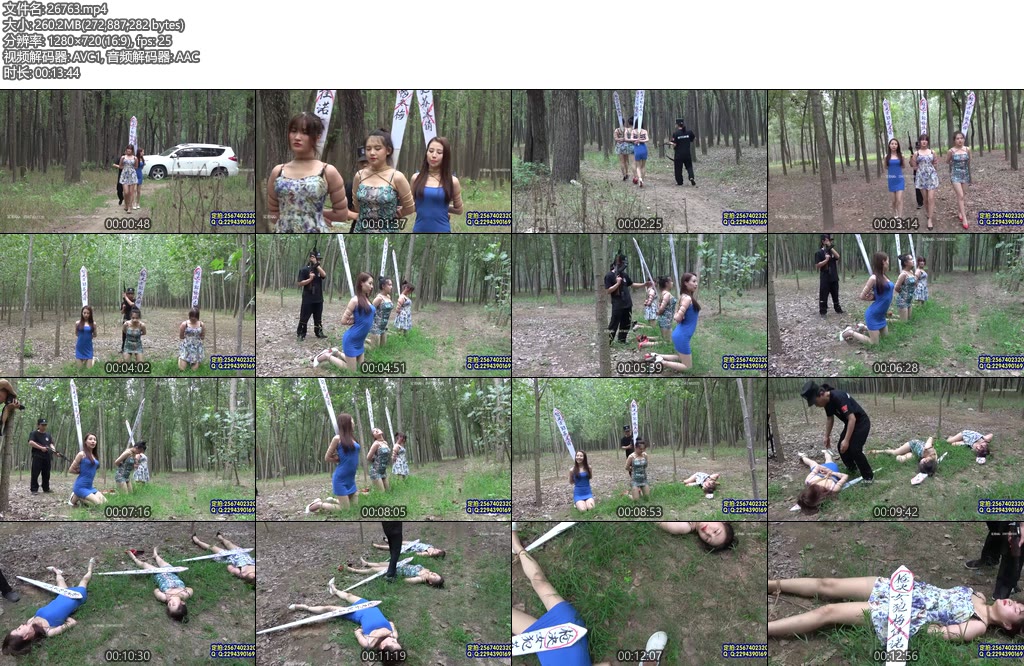 [MJ影视] 刑场之上 杨冬梅梅佳诺苏冰倩三大颜值美女户外刑场-丝依依