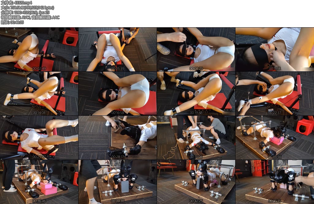 [意之窗] 汤圆被耻辱姿势固定的白袜小护士电击手套犬怒-丝依依