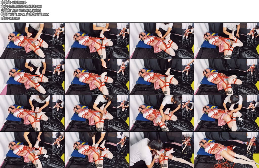 [亚洲绳艺] 小可爱cos阿福驷马折腿缚滴蜡刮蜡油打屁股纯享版-丝依依