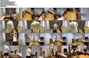 [玩奴原创] 高难度直臂吊缚美少女欣妍泳装黑丝TK虐玩无法反抗痛苦表情与失声尖叫-丝依依