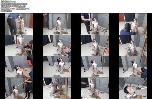 [飞天原创] 艺涵欧式风拘束k9架禁锢，固定、堵嘴，被这一堆玩具玩的浑身打颤，叫天天不应，叫地地不灵-丝依依