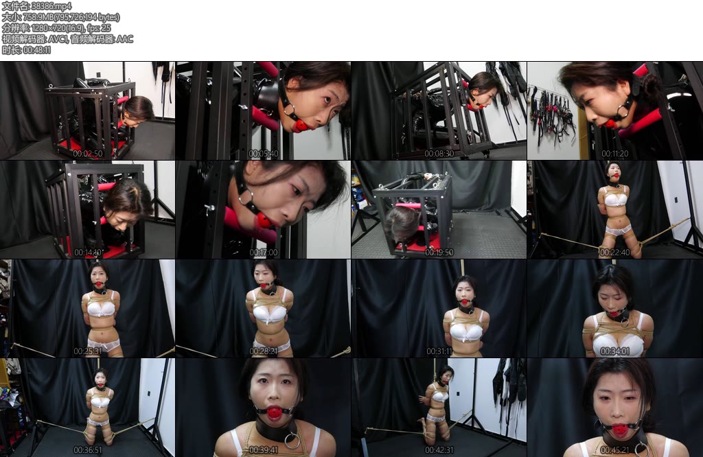 [胜景影视] 关在铁笼里的女奴-丝依依