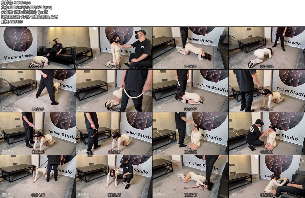 [雨辰原创] 我的母狗女友肉丝皮靴齐逼裙耳光钻胯踩脸打屁股游戏羞辱管教惩罚-丝依依