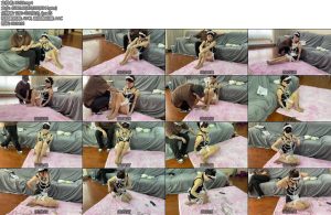 [贝特原创] SM魔术师安慈的逃脱表演（下）女仆装团缚挠脚颜值高身材好不要错过-丝依依