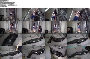 [闪闪原创] 无法呼吸的JK少女捆绑防毒面具负压瓶真空睡袋呼吸袋极限失神挣扎过度摔下沙发-丝依依